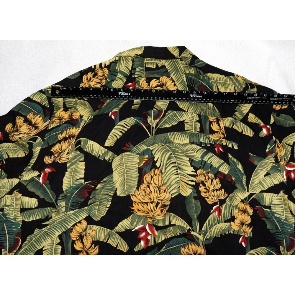 Paradise Found Men's Hawaiian Banana Plant Trees Aloha Honolulu‎ Shirt Size 2XL